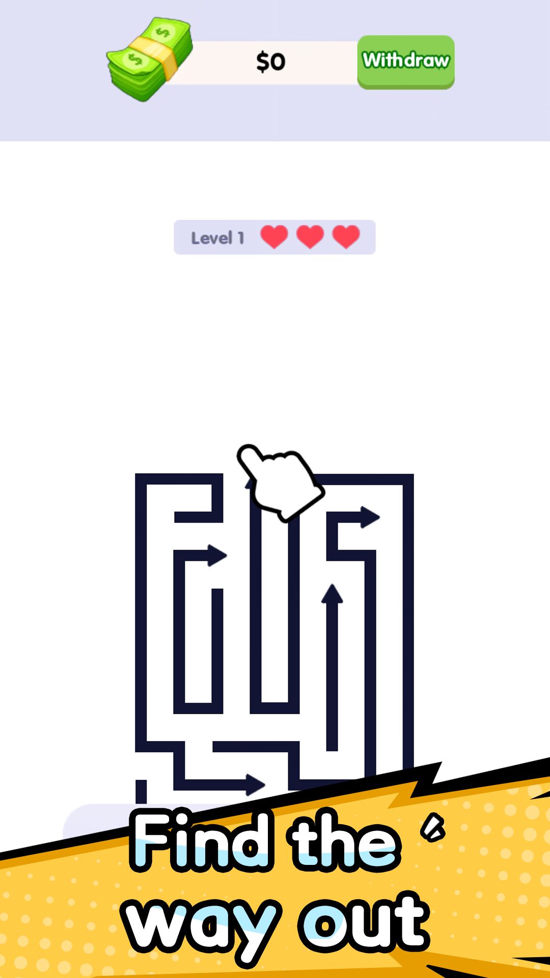 Arrow Move — gameplay on a puzzle board with directional arrows