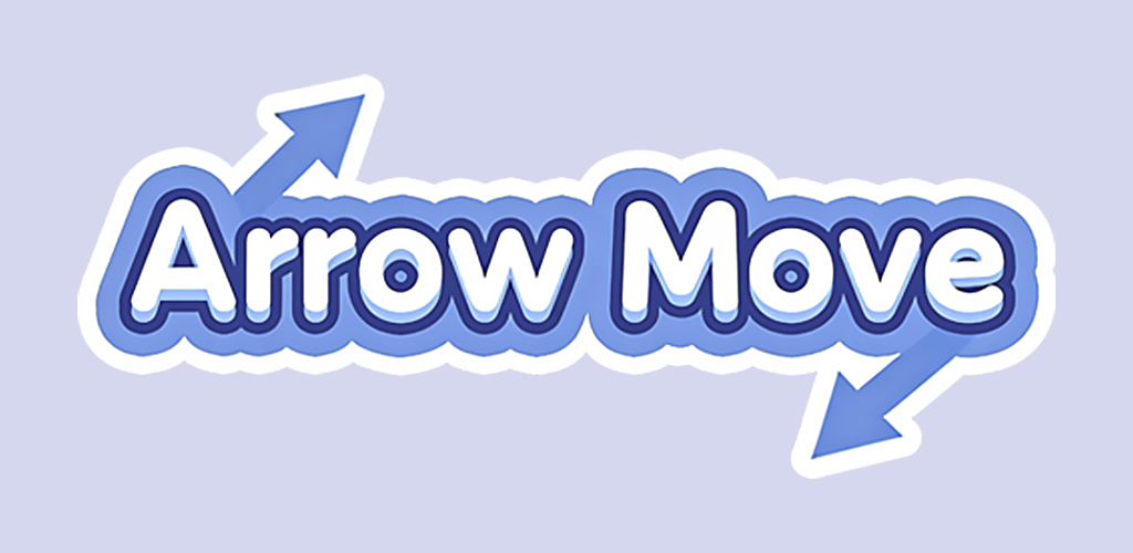 Arrow Move — logo title on a soft lavender background